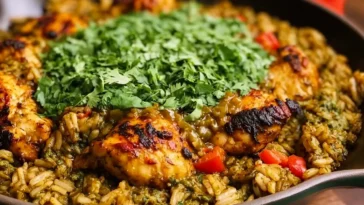 Hatch Chili Chicken and Rice Skillet - Easy Meal Prep