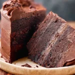 Decadent Healthy Chocolate Cake Slice