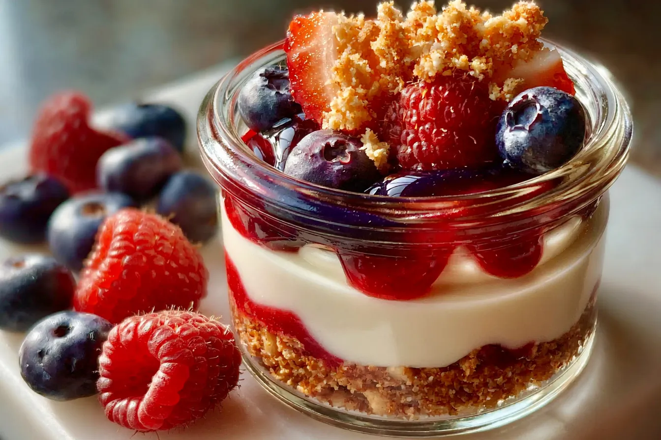 High Protein Cheesecake Jars No Bake Low Calorie