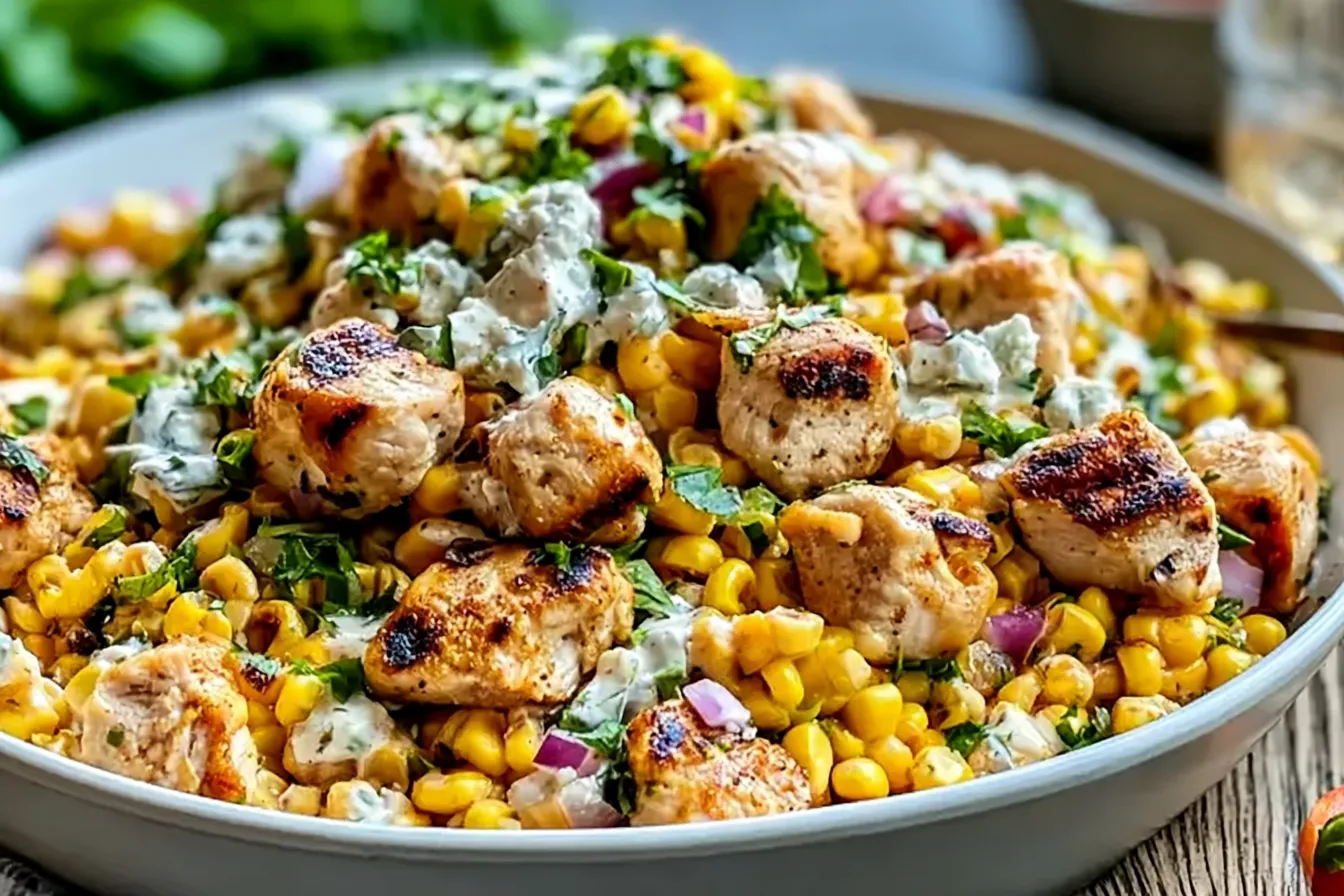 High Protein Chicken Street Corn Salad