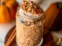 High Protein Pumpkin Overnight Oats in a Jar