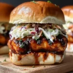 Honey Chipotle Chicken Sliders Ready to Serve