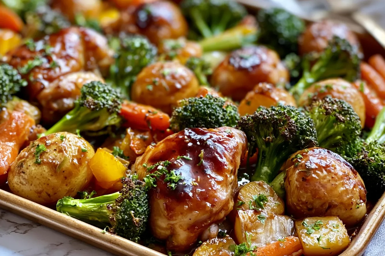 Honey Garlic Sheet Pan Dinner: A Flavorful Family Favorite 4 Honey Garlic Sheet Pan Dinner