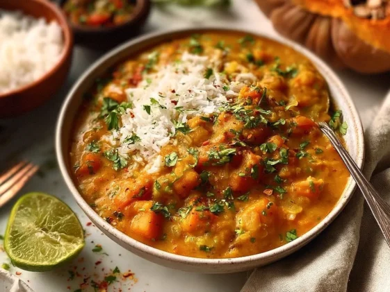 Delicious Indian Pumpkin Curry in One Pot