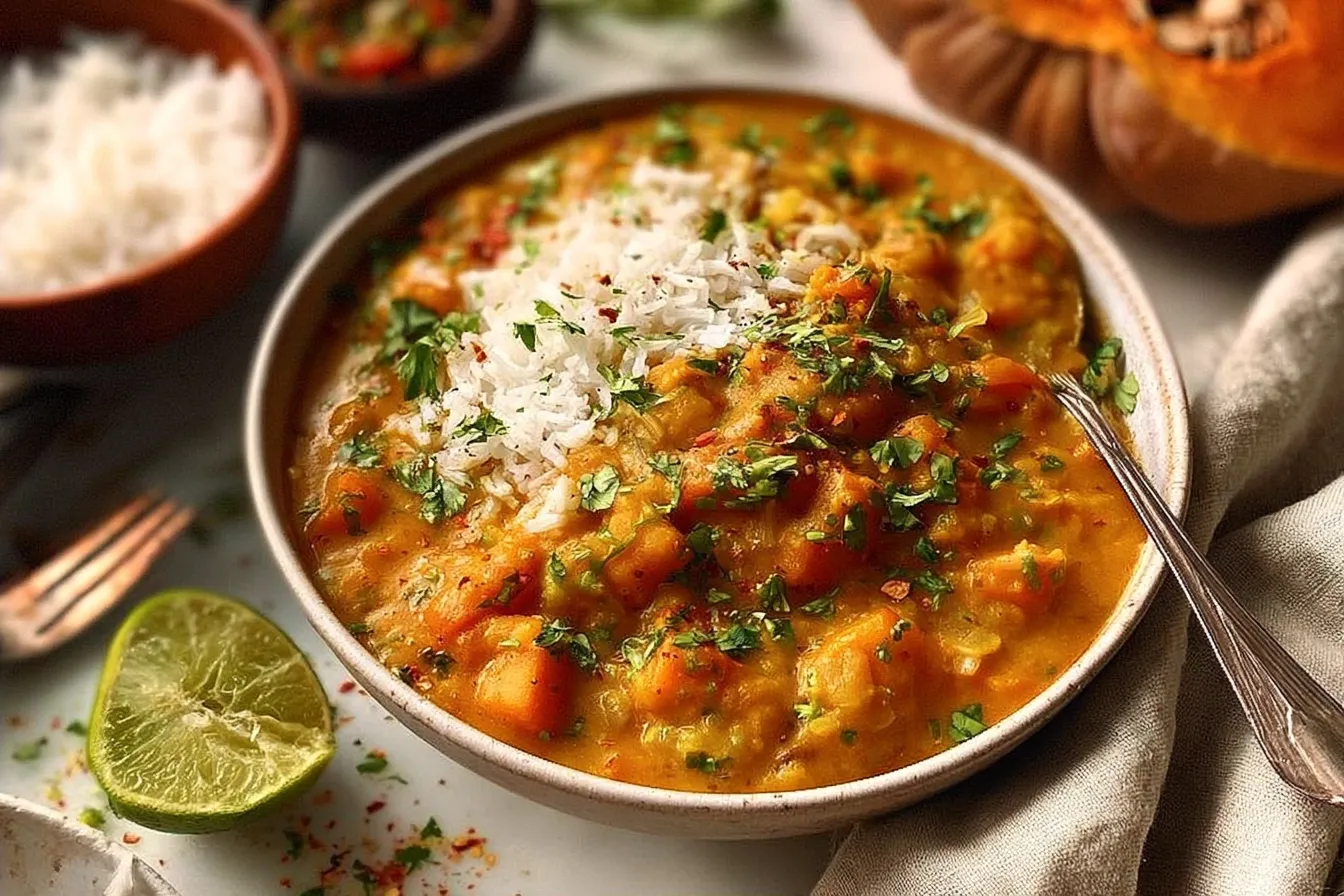 Delicious Indian Pumpkin Curry in One Pot