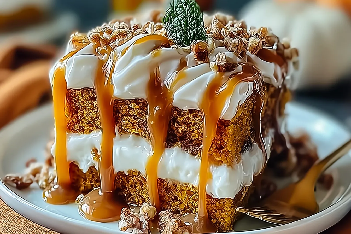 Irresistible Pumpkin Caramel Poke Cake for Cozy Fall Gatherings 4 Irresistible Pumpkin Caramel Poke Cake for Cozy Fall Gatherings