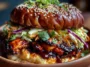 Korean BBQ Chicken Sandwich with Fresh Cabbage Slaw