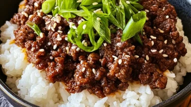 Korean Ground Beef Bowl Ready in 25 Minutes