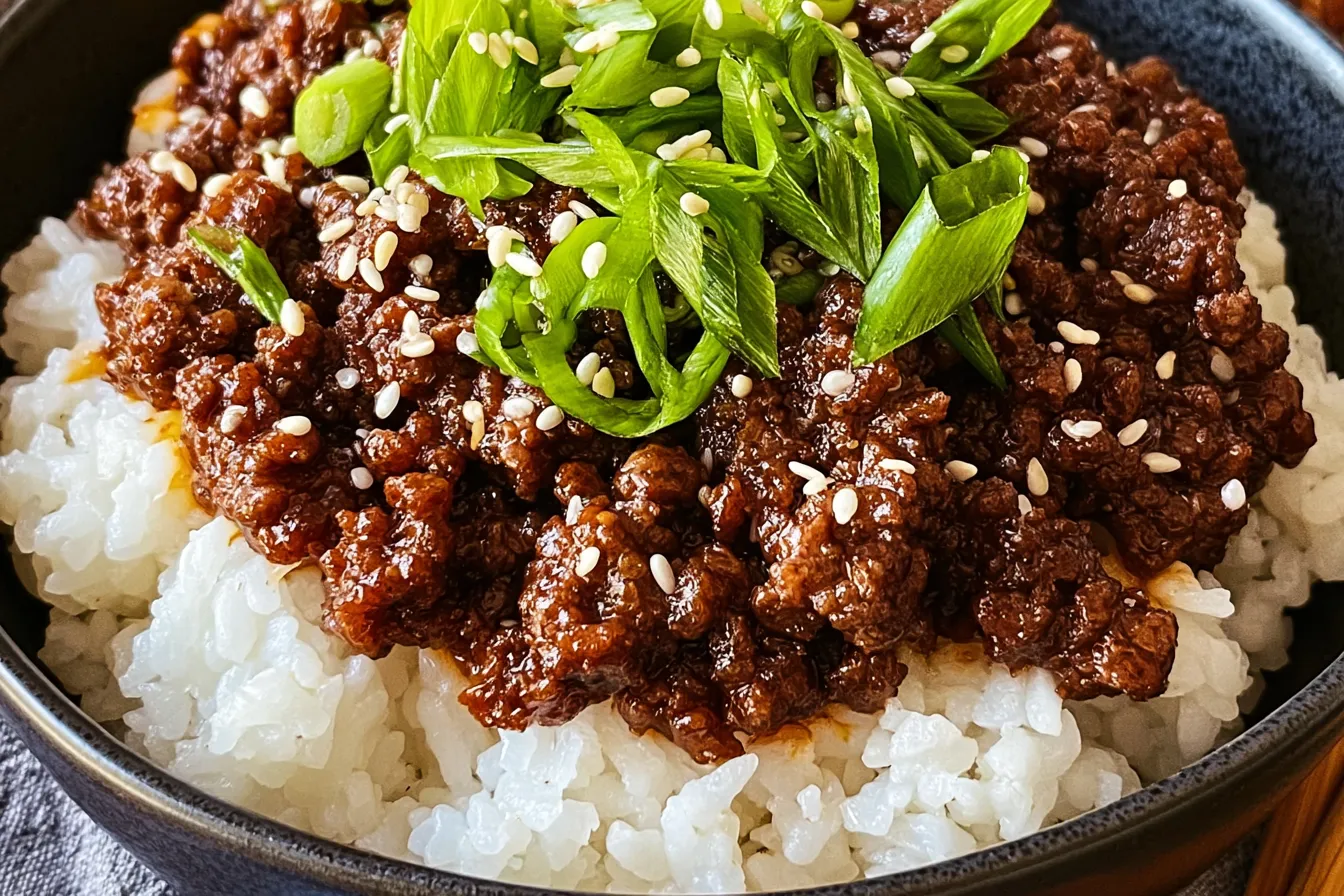 Korean Ground Beef Bowl Ready in 25 Minutes