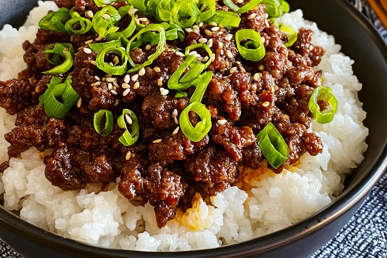 Korean Ground Beef Bowl (25-Minutes) - Delightful & Quick Meal 4 Korean Ground Beef Bowl (25-Minutes)