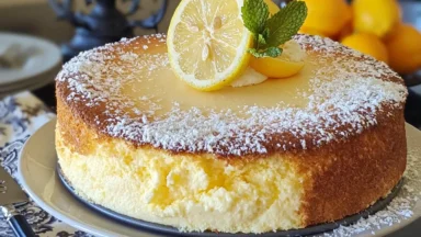 Limoncello Ricotta Cake Freshly Baked and Ready to Enjoy