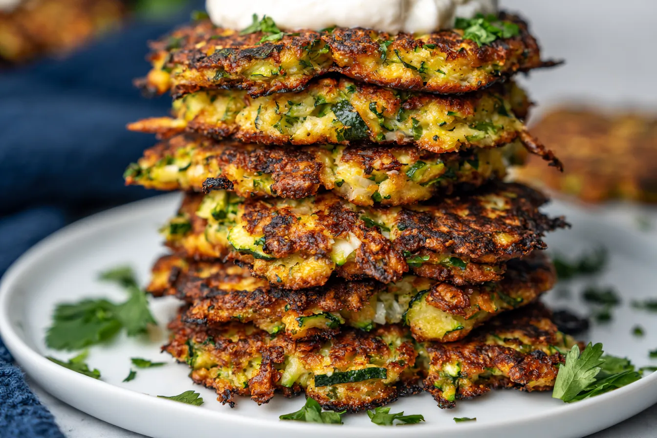 Low Carb Zucchini Fritters 