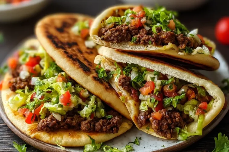 Mediterranean Ground Beef Pita Pockets: A Flavorful Delight 3 Mediterranean Ground Beef Pita Pockets Freshly Made