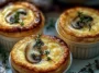 Delicious Mini Mushroom and Gruyère Pot Pies with Thyme
