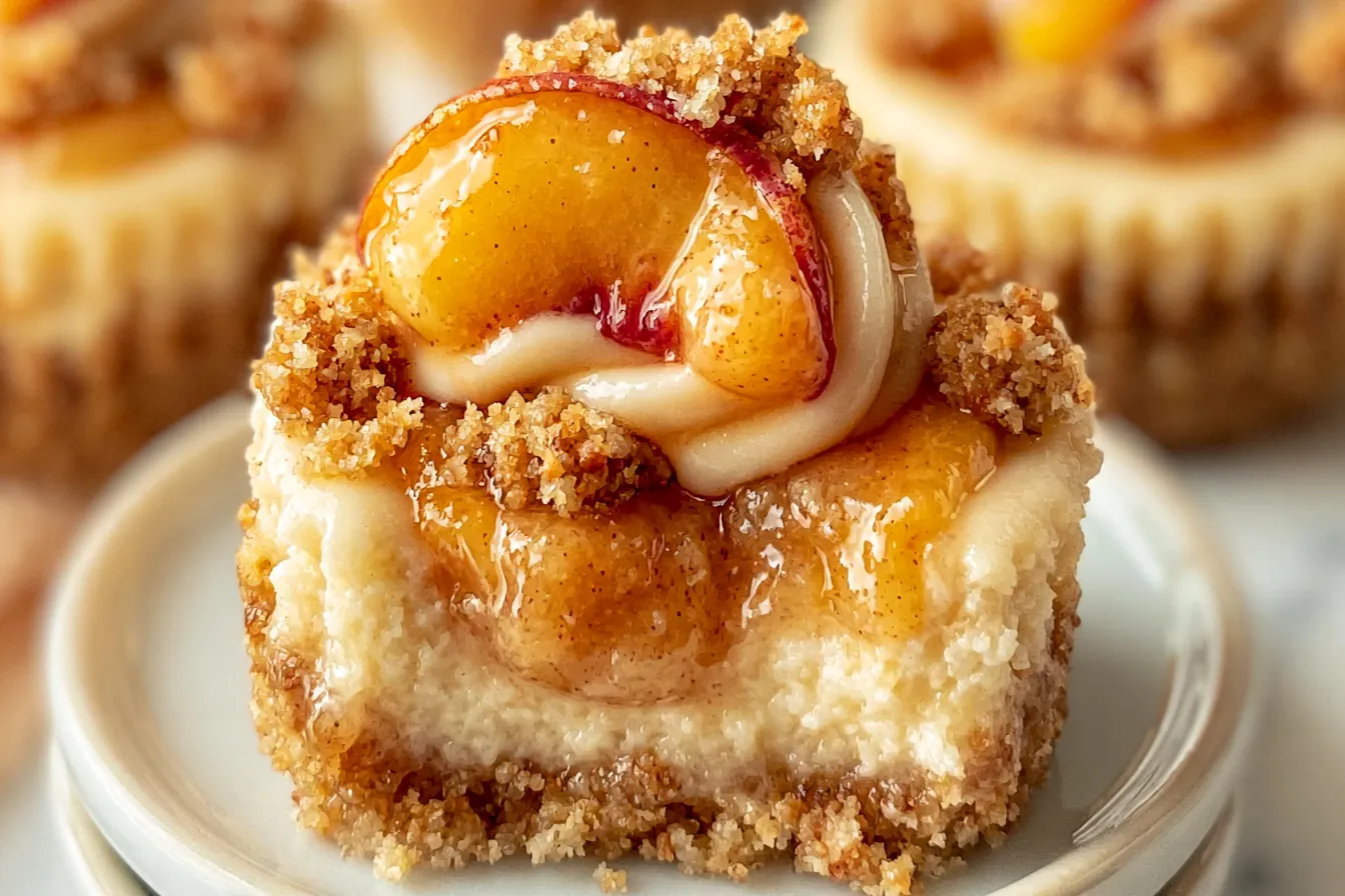 Mini Peach Cobbler Cheesecakes Recipe – Delicious Cups to Enjoy 4 Mini Peach Cobbler Cheesecakes Recipe – Individual Peach Cheesecake Cups