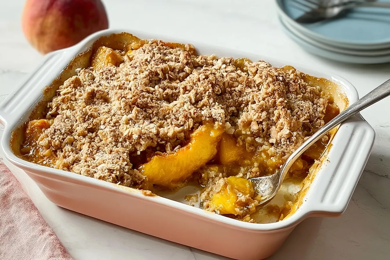 Mom's Peach Crisp: A Sweet Slice of Nostalgia 4 Mom's Peach Crisp