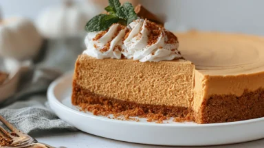 No-Bake Pumpkin Cheesecake – The Perfect Fall Dessert
