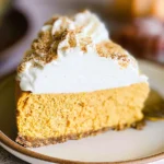 No Bake Pumpkin Cheesecake Slices Ready to Serve