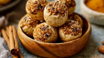 No-Bake Pumpkin Pie Energy Balls - Healthy Snack Recipe