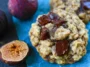 Oatmeal Fig Cookies with Dark Chocolate Chunks on a Plate
