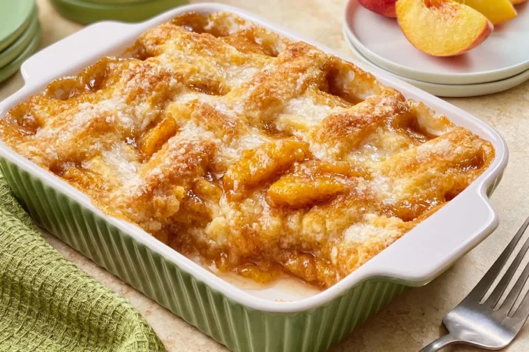 Old Fashioned Peach Cobbler: Irresistibly Delicious Treat 3 Old Fashioned Peach Cobbler Fresh from the Oven