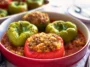 Old Fashioned Stuffed Bell Peppers Ready to Serve