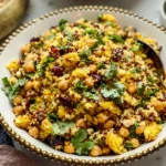 One Pot Moroccan-Inspired Chickpea Quinoa Salad Recipe 5 One Pot Moroccan-Inspired Chickpea Quinoa Salad in Bowl