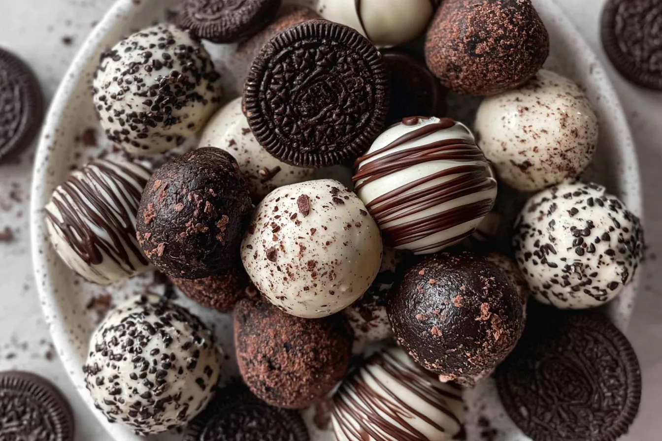 "Oreo Balls: Irresistible Treats You Can't Resist!" 3 "Oreo Balls - Delicious No-Bake Dessert"
