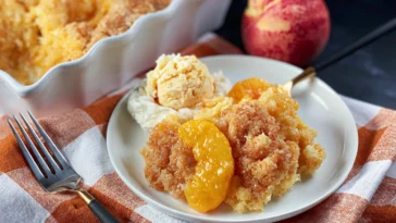 Peach Dump Cake - Irresistible Dessert