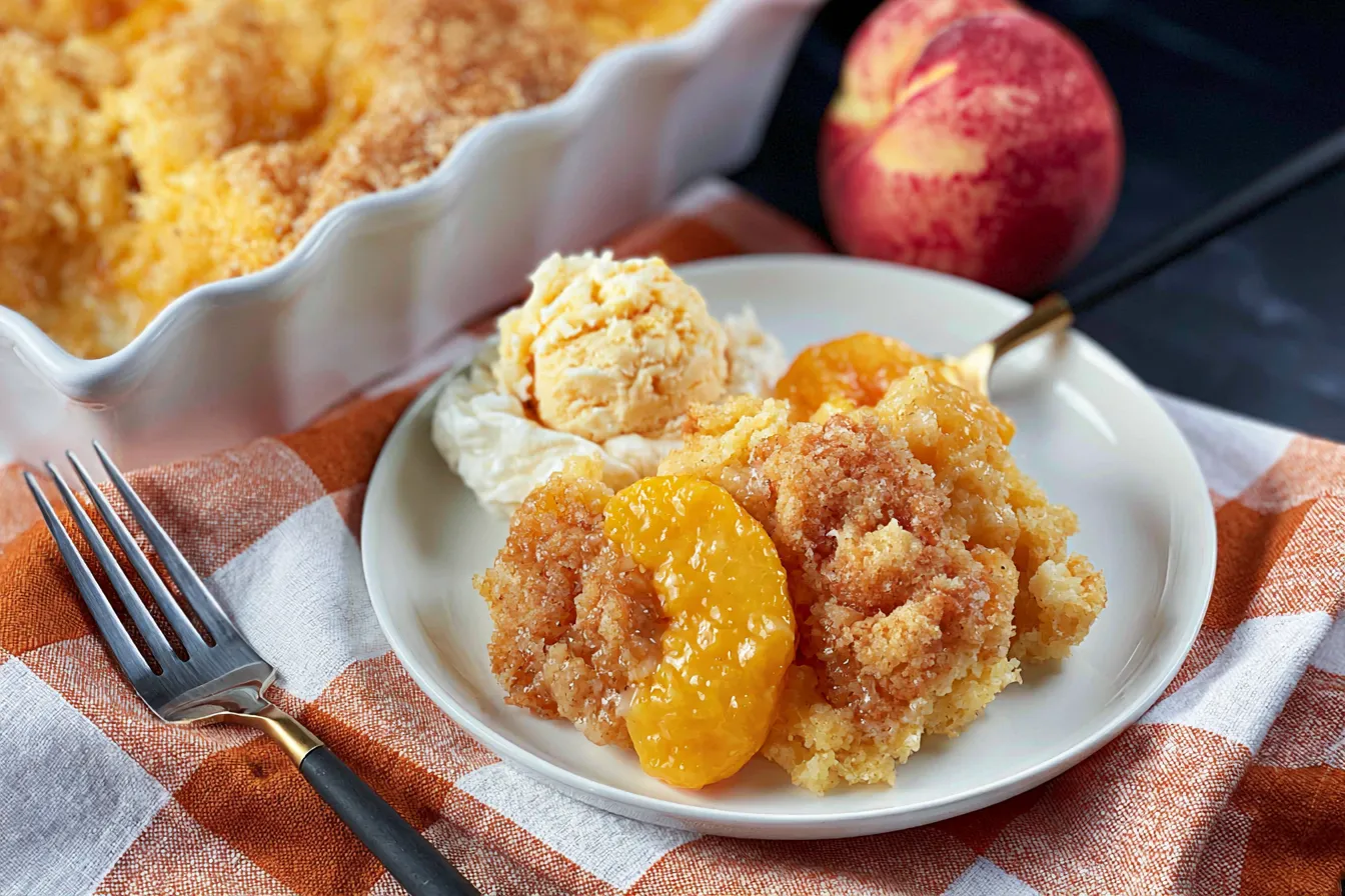 Peach Dump Cake - Irresistible Dessert