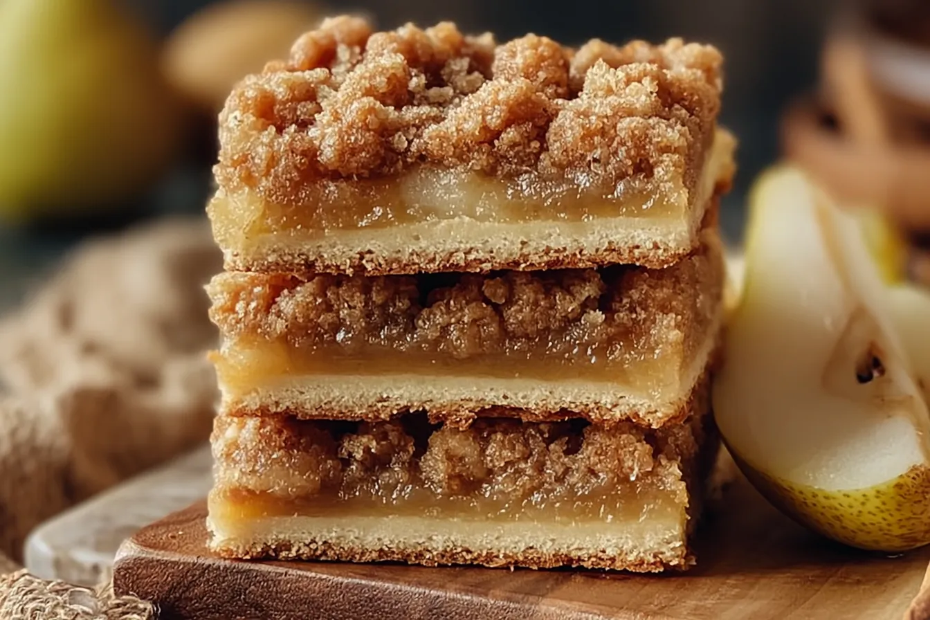 Pear Bars Easy and Delicious Dessert Recipe – A Sweet Delight 4 Pear Bars Easy and Delicious Dessert Recipe