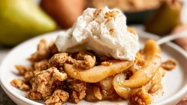 Delicious Pear Crisp Fresh from the Oven