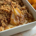 Delicious Pear Crumble Fresh From the Oven