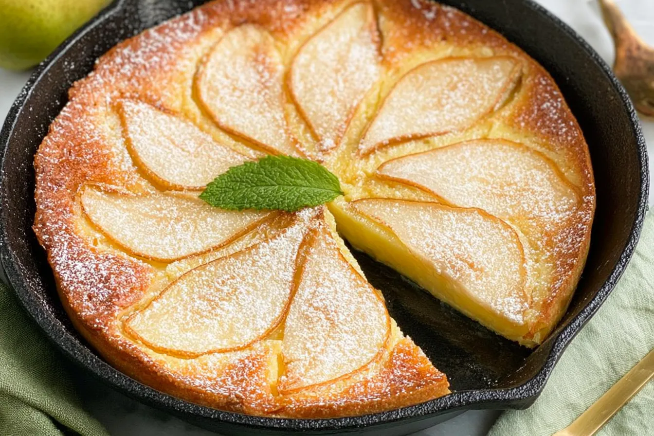 Pear Custard Pie 
