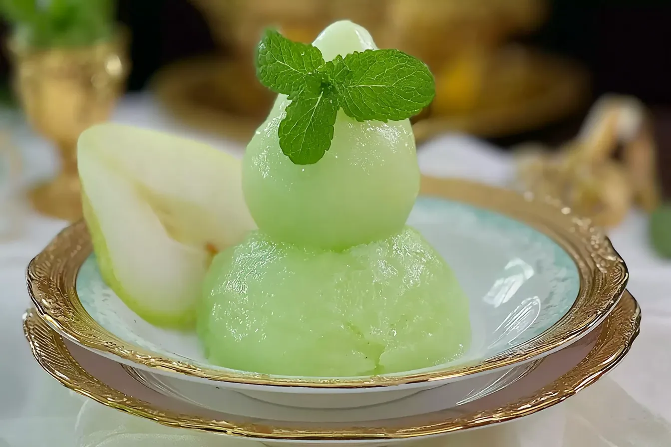 Pear Mint Sorbet Quick and Refreshing Recipe You’ll Love 4 Pear Mint Sorbet Quick and Refreshing Recipe