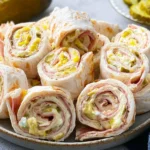 Tasty Pickle Dip Pinwheels Ready to Serve