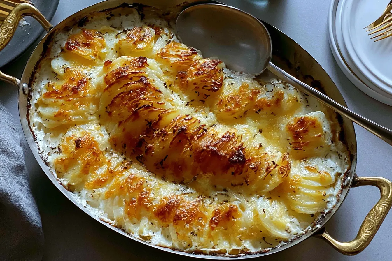 Creamy Potatoes Au Gratin Freshly Baked