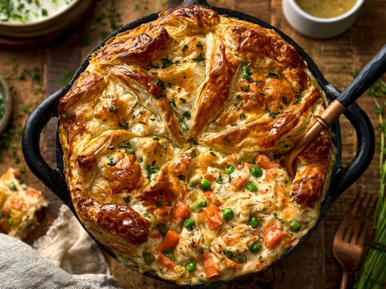 Puff Pastry Chicken Pot Pie - Comfort Food at Its Best