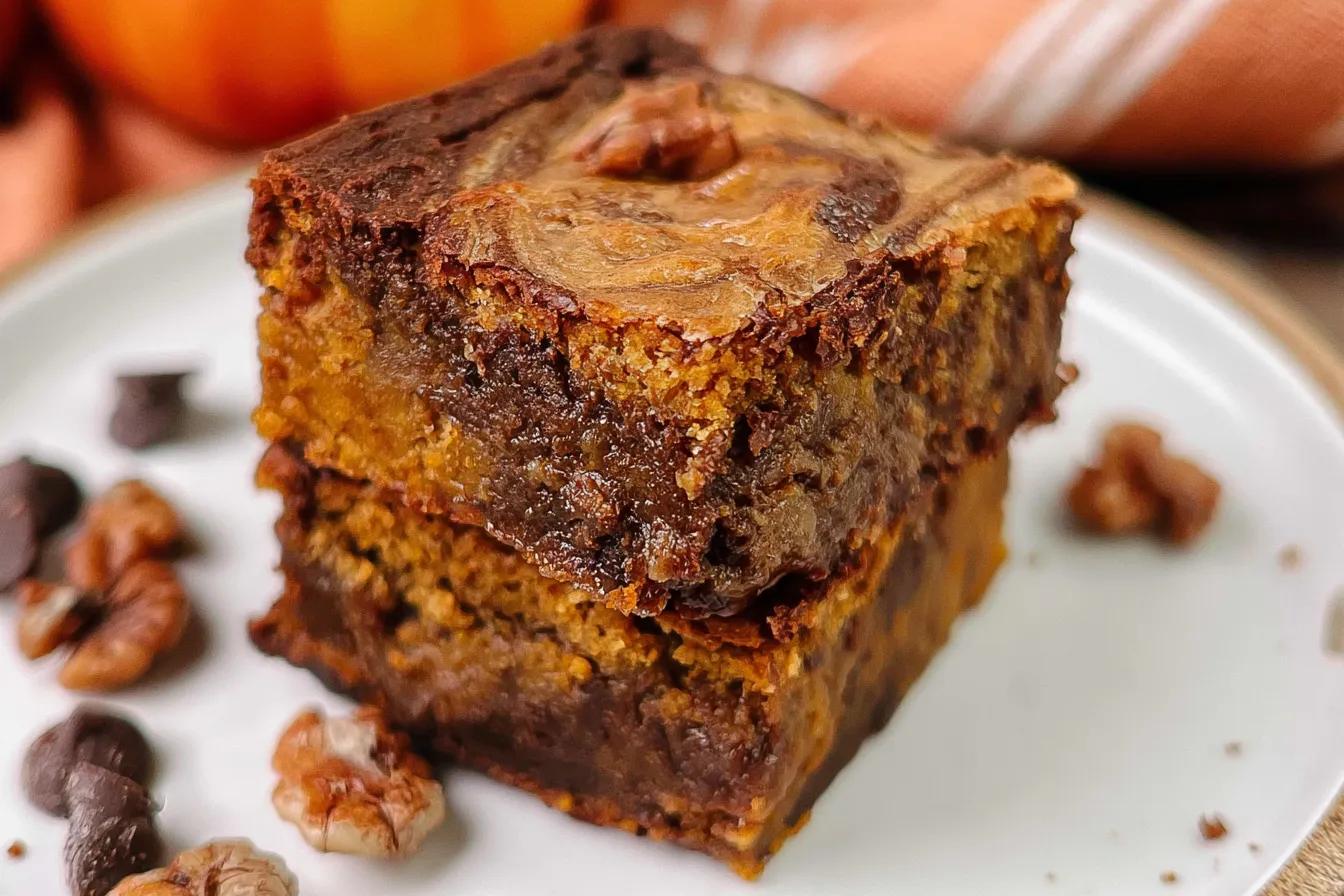 Pumpkin Brownies 