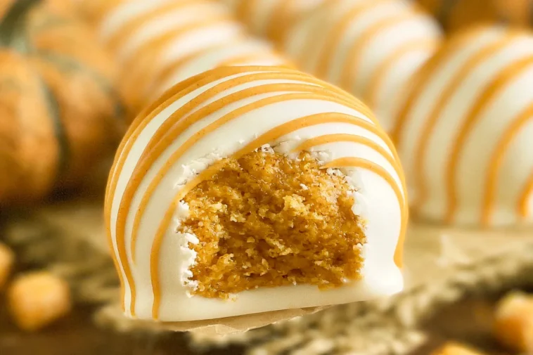 Pumpkin Cake Pops Decorated for Fall Celebrations