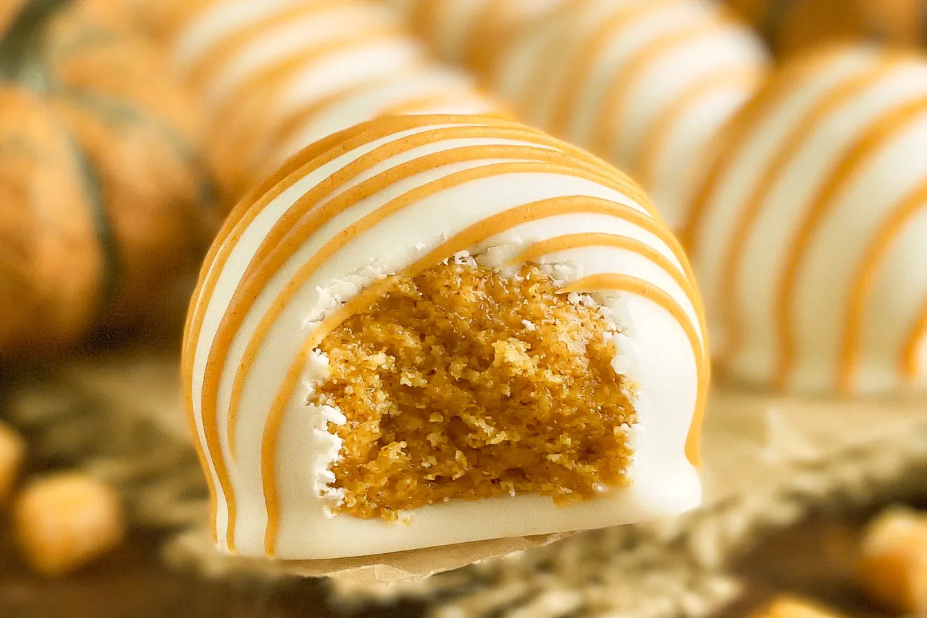 Pumpkin Cake Pops Decorated for Fall Celebrations