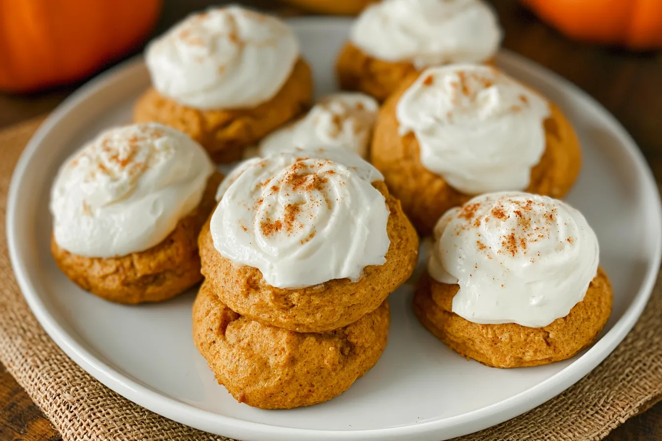 Delicious Pumpkin Cookies with Cream Cheese Frosting