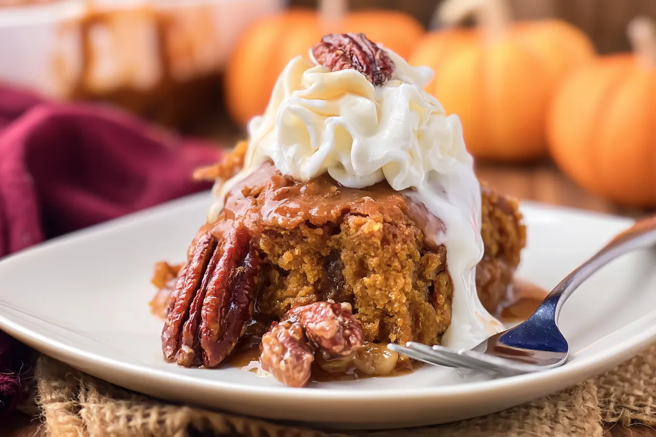 Pumpkin Dump Cake Delight: A Taste of Fall Joy 4 Pumpkin Dump Cake