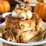 Pumpkin French Toast Casserole Freshly Baked