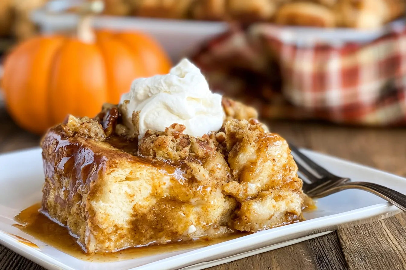 Delicious Pumpkin French Toast Casserole Ready to Serve