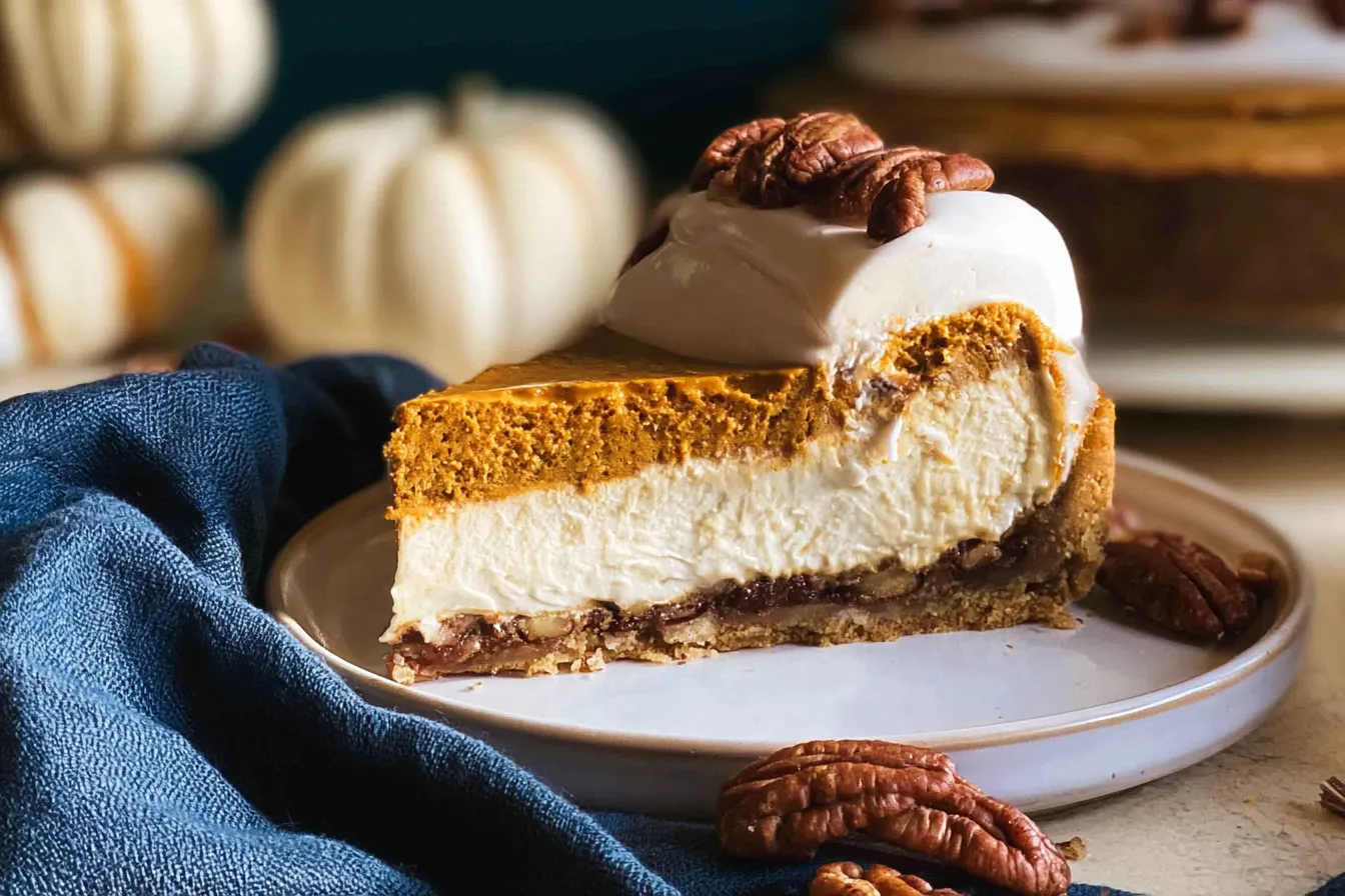 Pumpkin Pecan Pie Cheesecake 