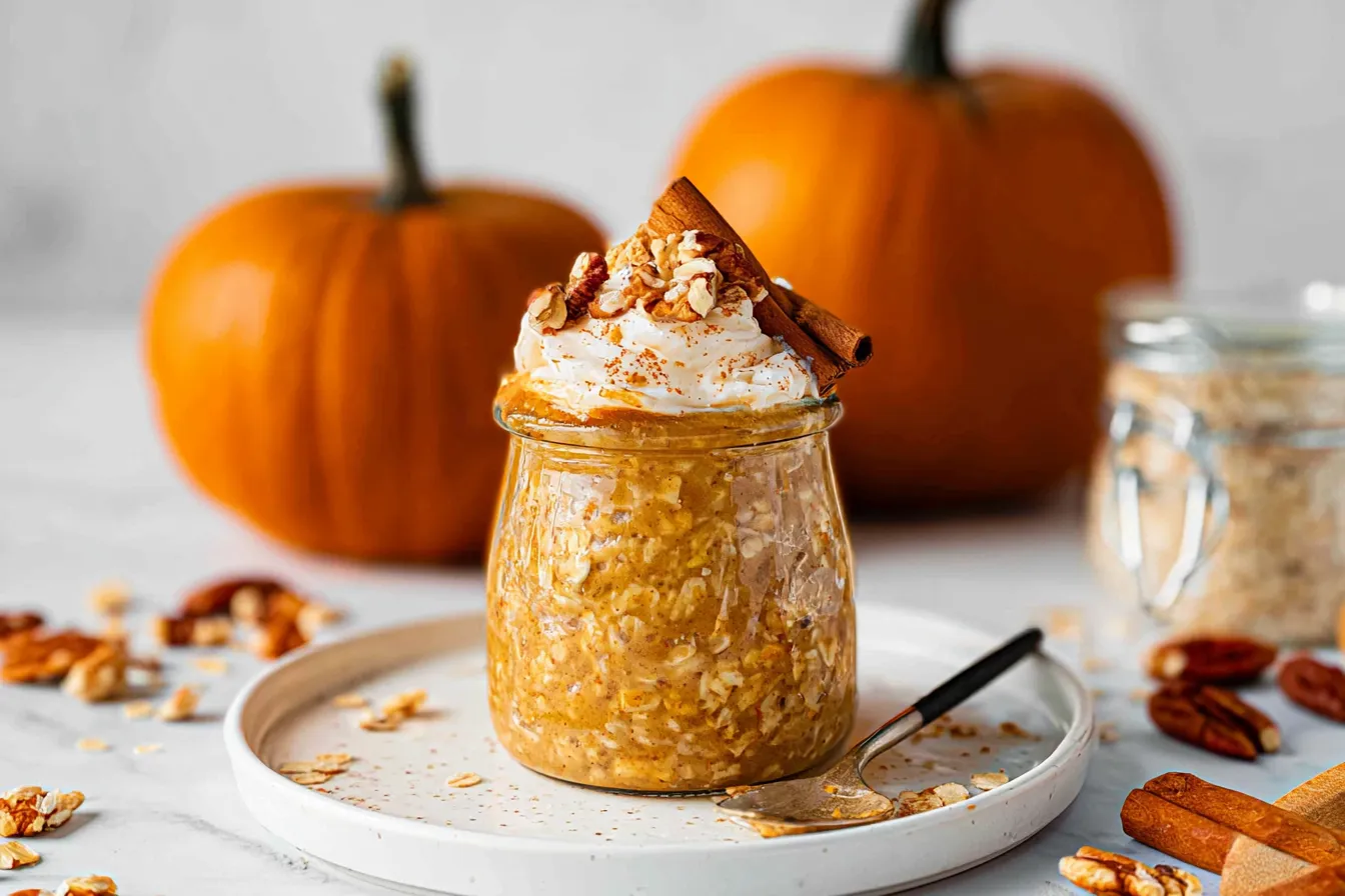 Pumpkin Pie Overnight Oats Ready to Enjoy