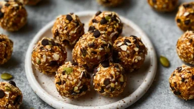 Pumpkin Protein Balls (No-Bake) - Healthy Snack Image