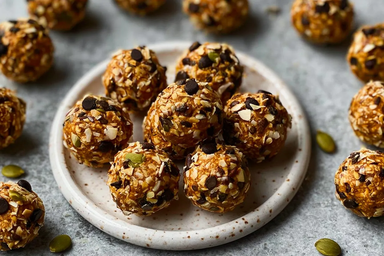 Pumpkin Protein Balls (No-Bake) - Healthy Snack Image