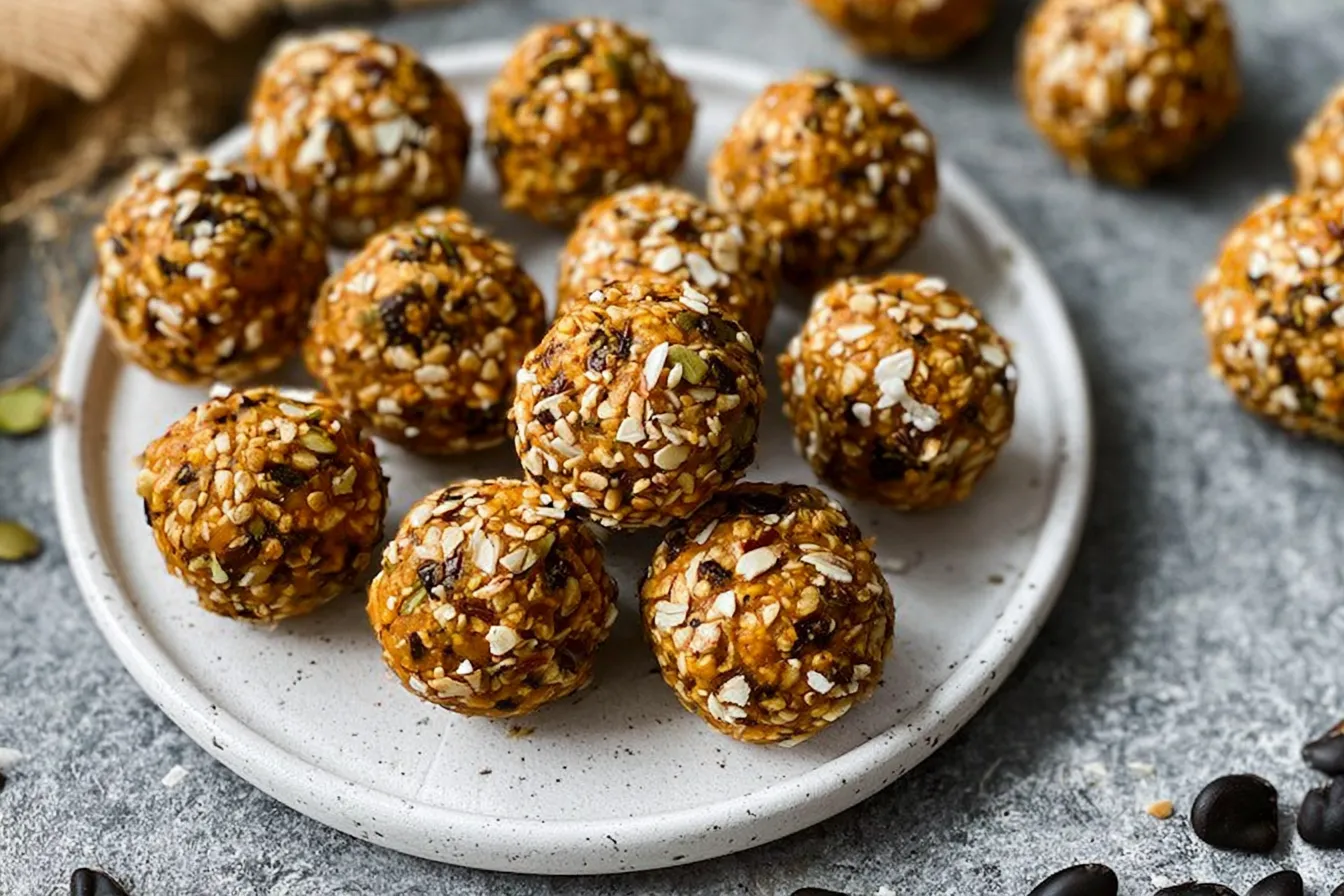 Pumpkin Protein Balls (No-Bake) - A Delicious Healthy Snack 4 Pumpkin Protein Balls (No-Bake)